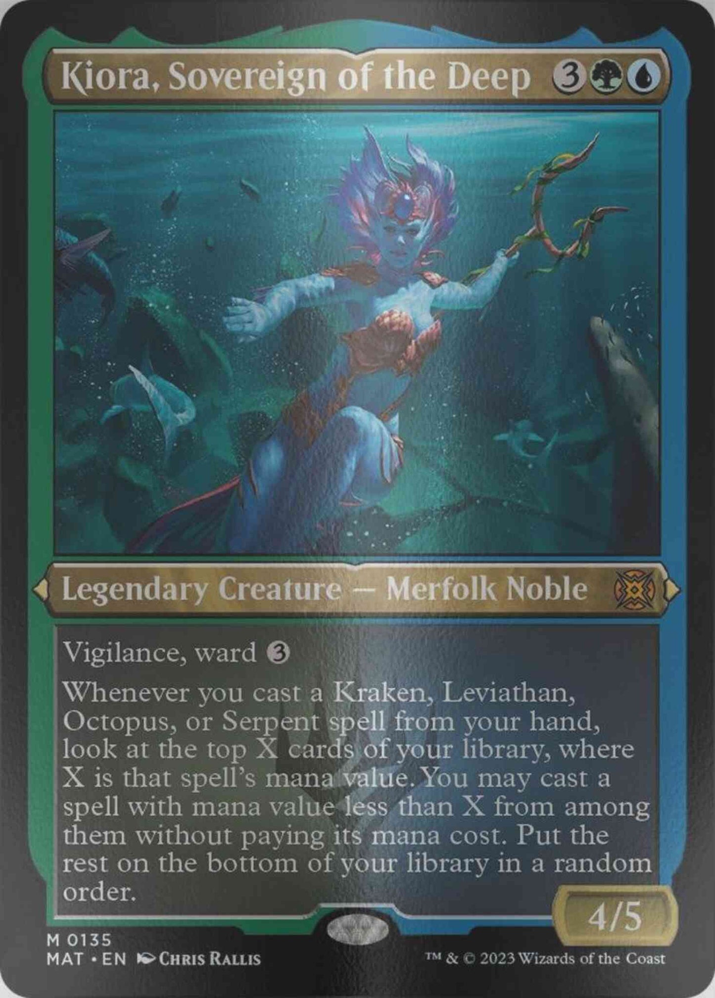 Kiora, Sovereign of the Deep [135] [March of the Machine: The Aftermath] [Etched Foil]