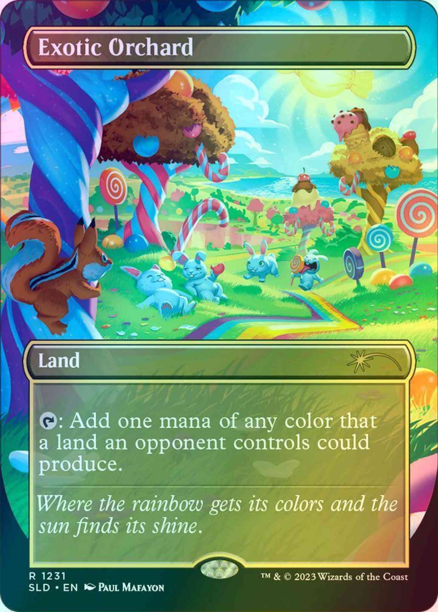 Exotic Orchard [1231] [Borderless] [90s Binder] [Secret Lair Drop] [Foil]