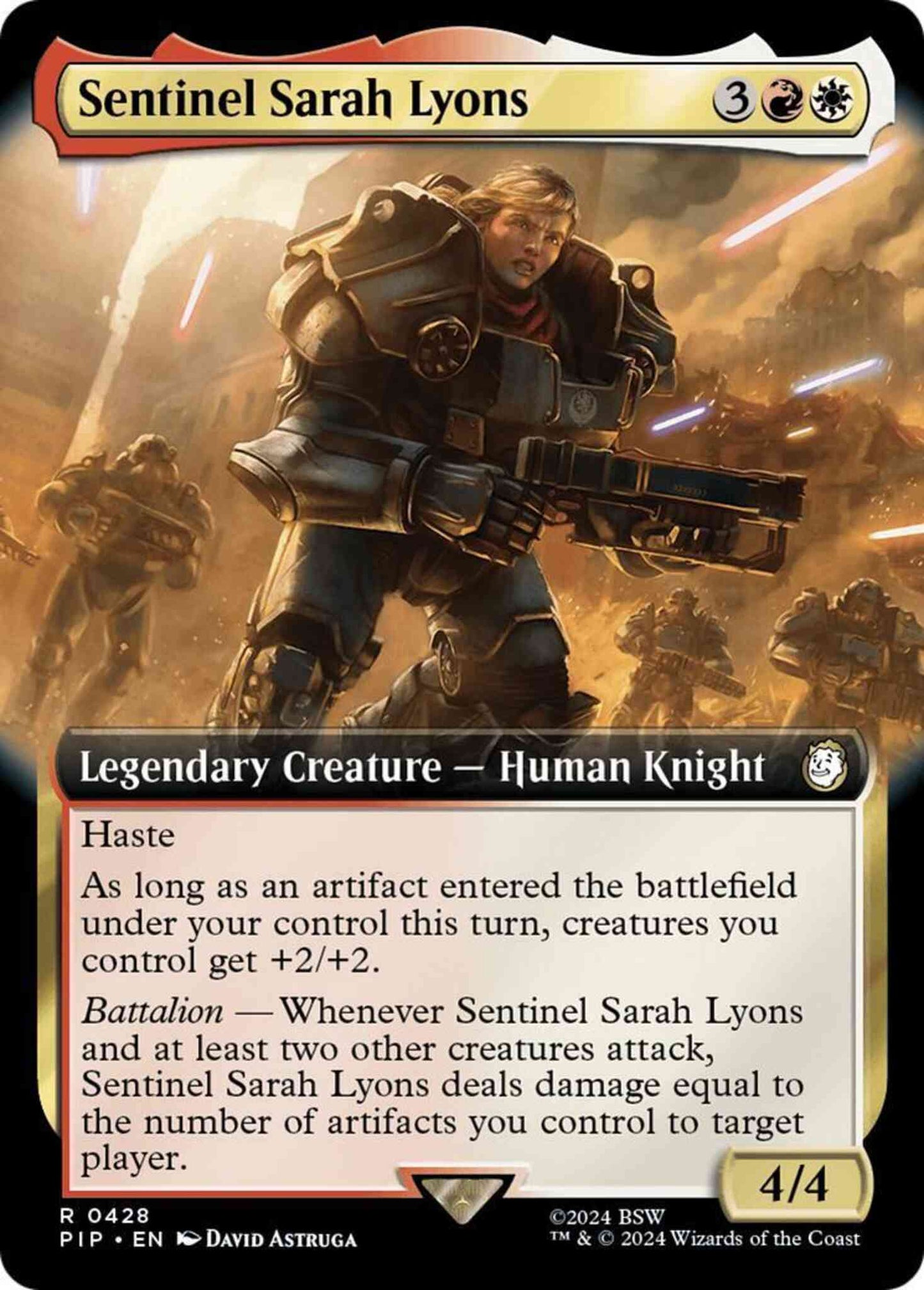 Sentinel Sarah Lyons [428] [Extended Art] [Fallout] [Non-Foil]