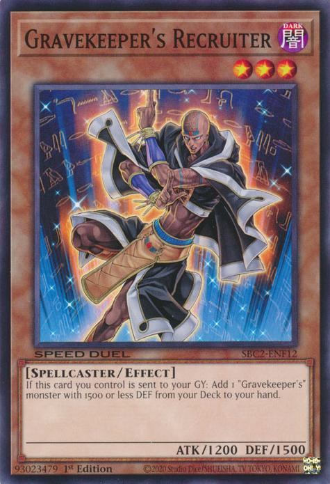 Gravekeeper's Recruiter - SBC2-ENF12 - Common - 1st Edition