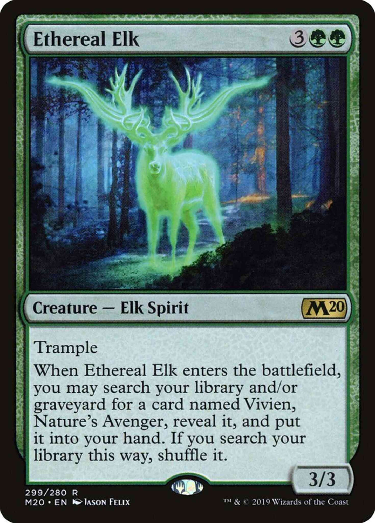 Ethereal Elk [299] [Planeswalker Deck Exclusive] [Core Set 2020] [Non-Foil]