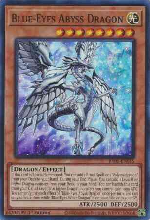 Blue-Eyes Abyss Dragon - RA01-EN016 - Super Rare - 1st Edition