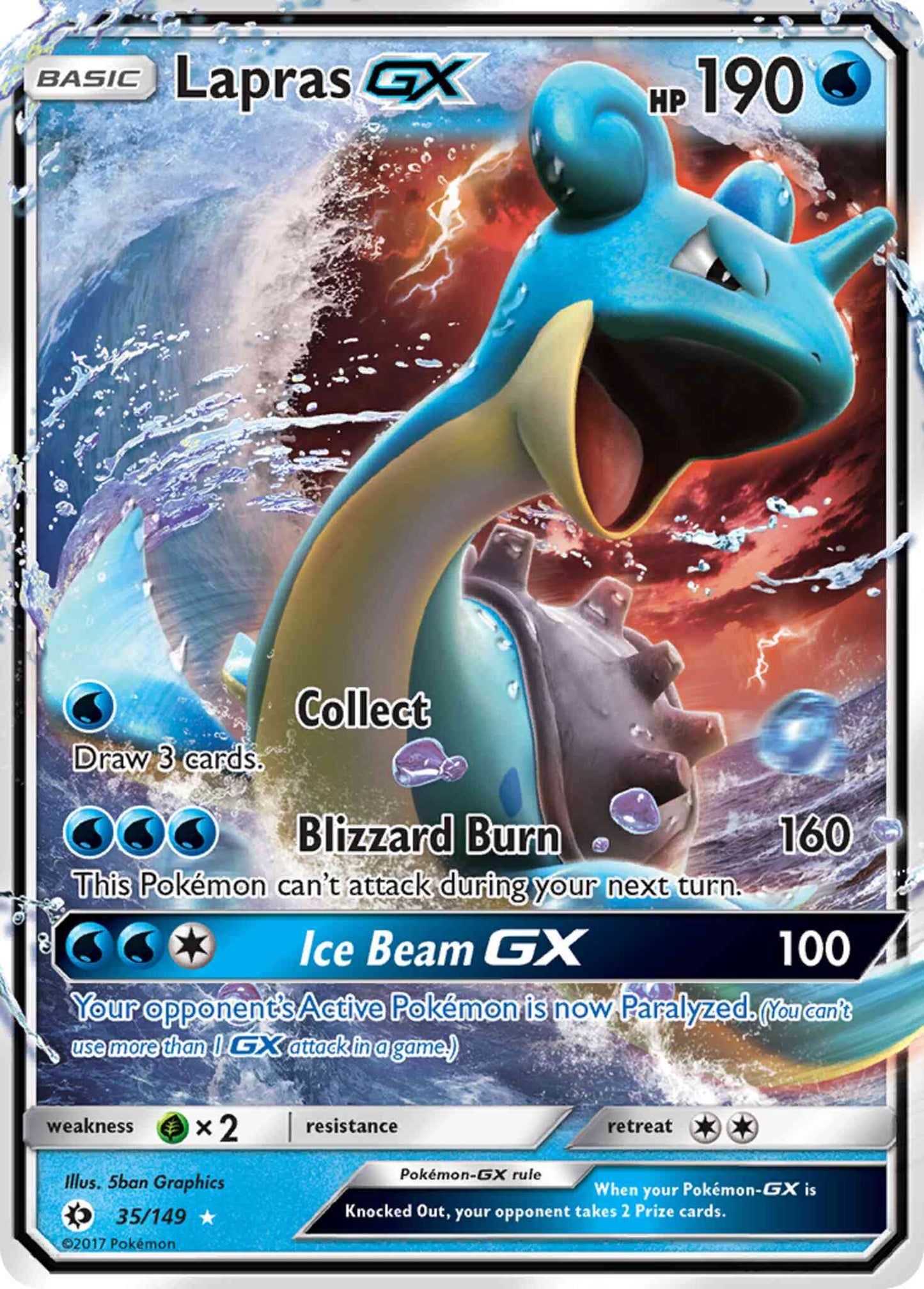 Lapras-GX - 35/149 - Rare Holo GX [sm1-35] [Ultra]
