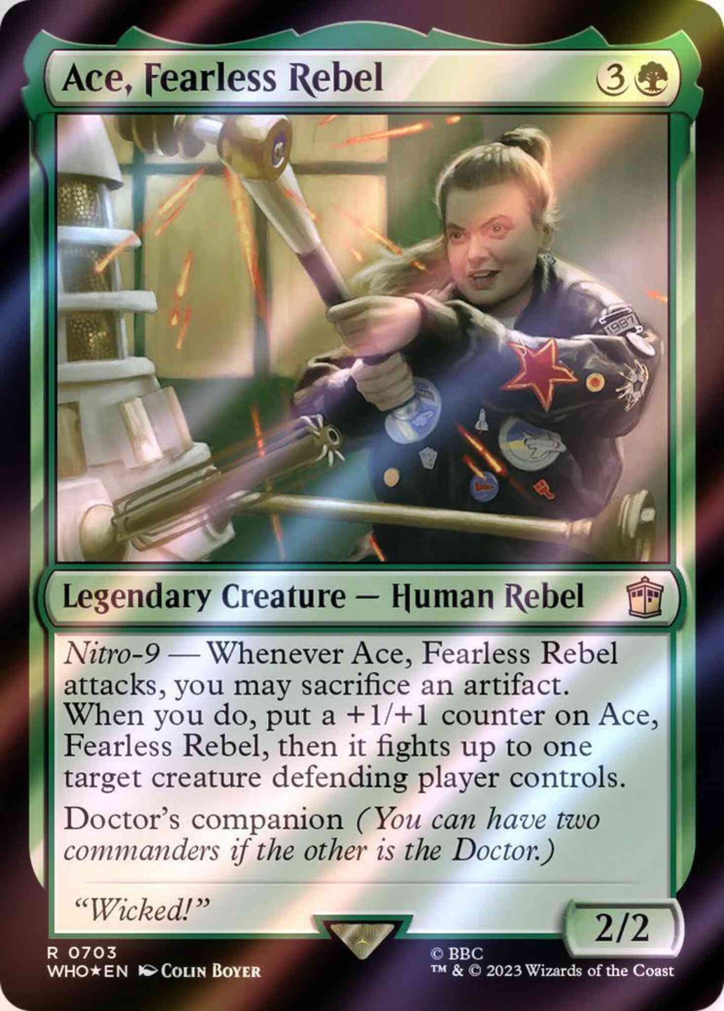 Ace, Fearless Rebel [703] [Universes Beyond: Doctor Who] [Surge Foil]