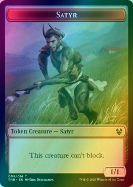 Elemental Token (08) // Satyr Token (09) [Theros Beyond Death Tokens] [Foil]