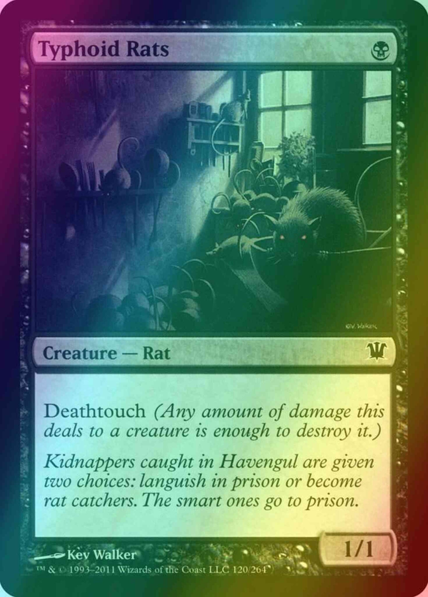 Typhoid Rats [120] [Innistrad] [Foil]