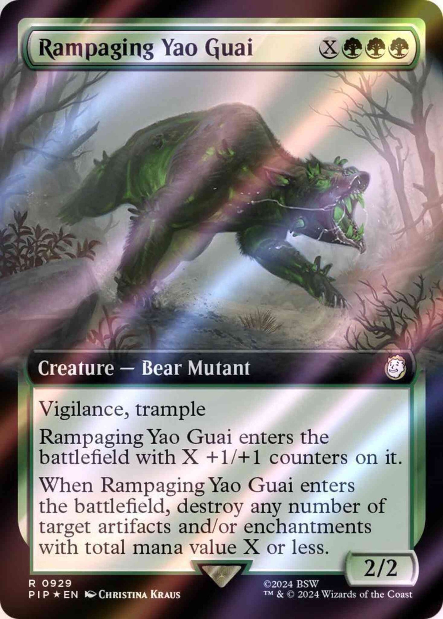 Rampaging Yao Guai [929] [Extended Art] [Fallout] [Surge Foil]