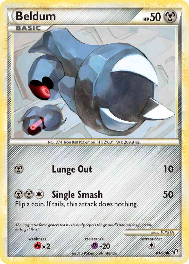 Beldum - 43/90 - Common [hgss3-43] [Reverse Holo]