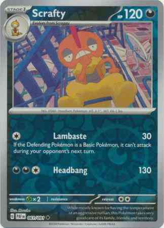 Scrafty - 061/091 - Uncommon [sv045-061] [Reverse Holo]