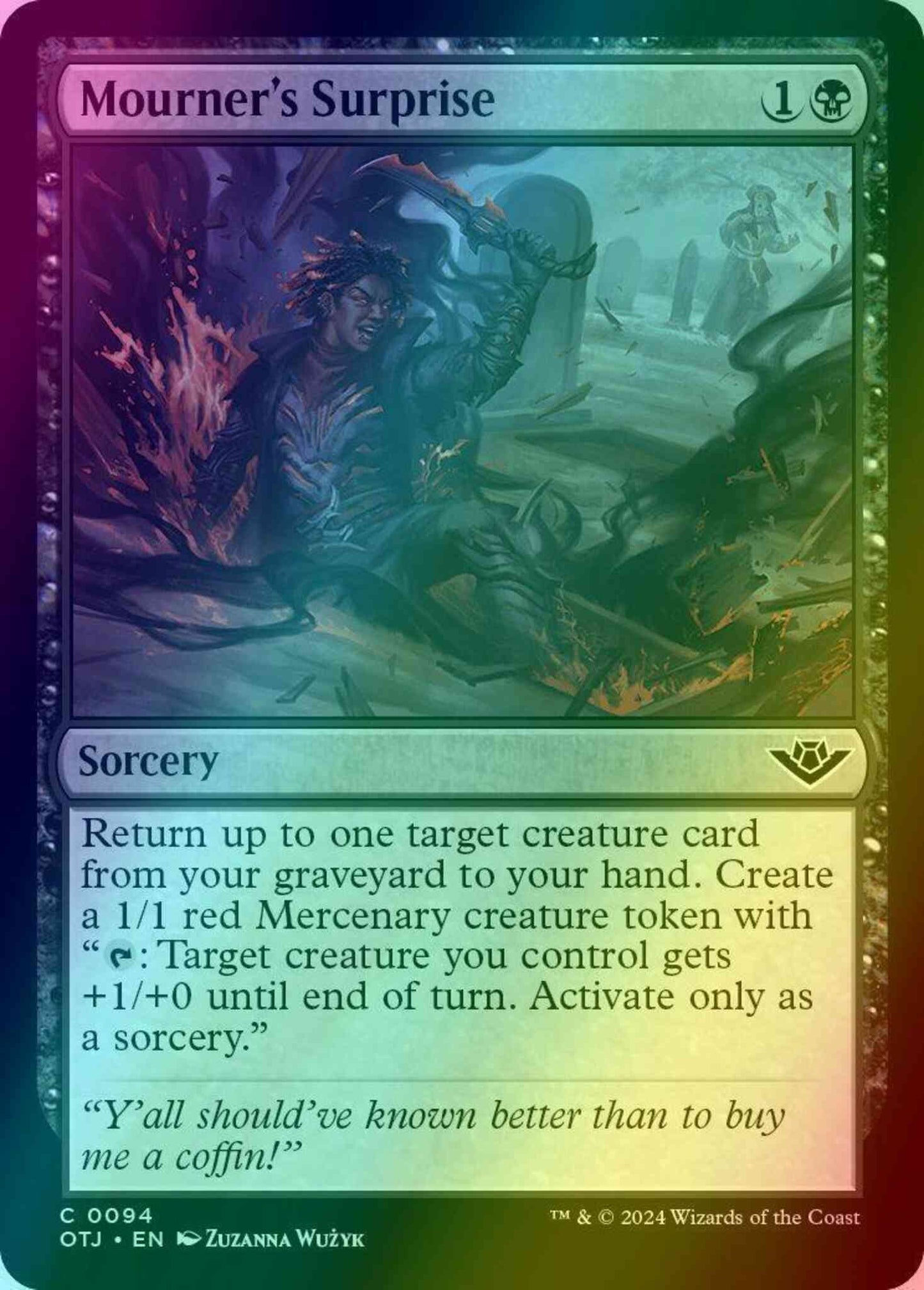 Mourner's Surprise [94] [Outlaws of Thunder Junction] [Foil]