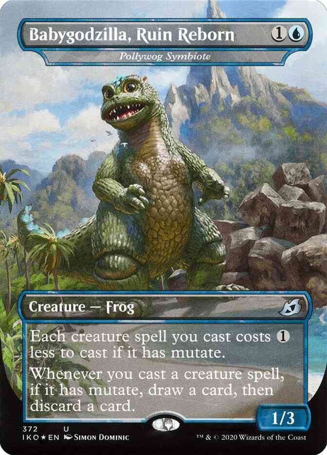 Babygodzilla, Ruin Reborn - Pollywog Symbiote [372] [Alternate Art] [Godzilla] [Ikoria: Lair of Behemoths] [Non-Foil]