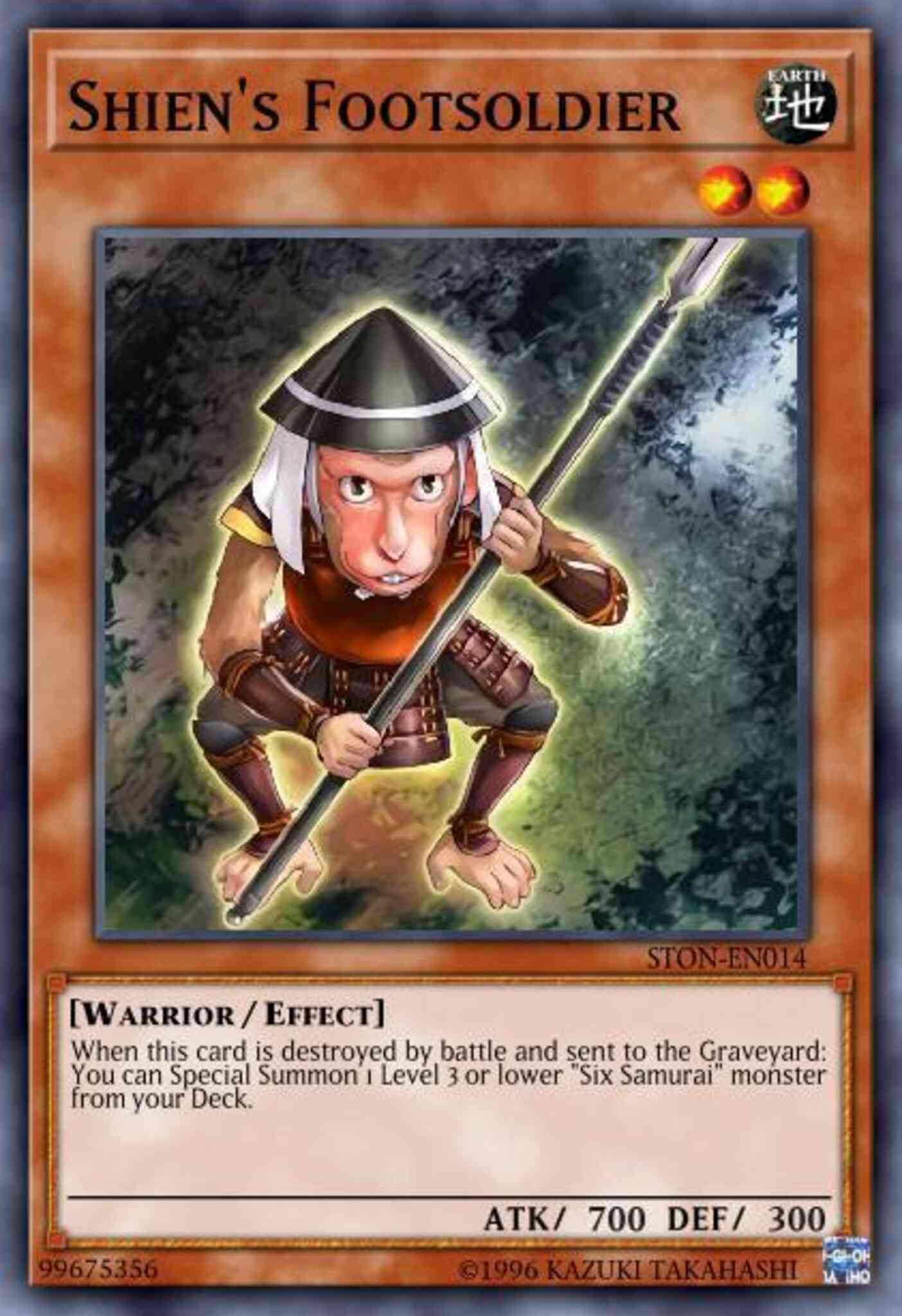 Shien's Footsoldier - STON-EN014 - Common - 1st Edition