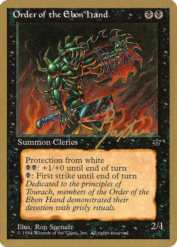 Order of the Ebon Hand [gb42c] [George Baxter][Saw Blade & Cleaver] [Pro Tour Collector Set] [Non-Foil]
