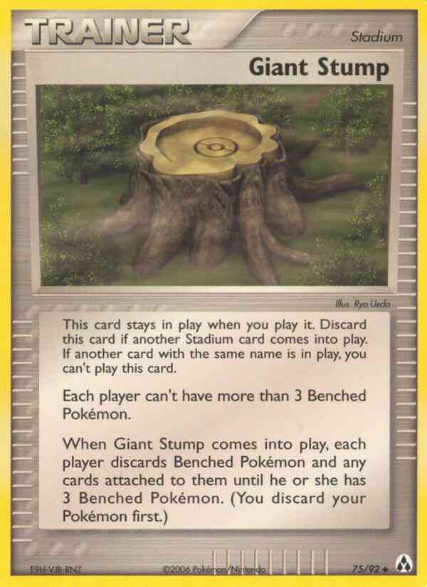 Giant Stump - 75/92 - Uncommon [ex12-75] [Reverse Holo]