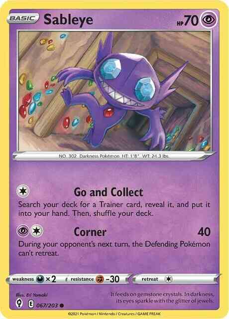 Sableye - 067/203 - Common [swsh7-067] [Reverse Holo]