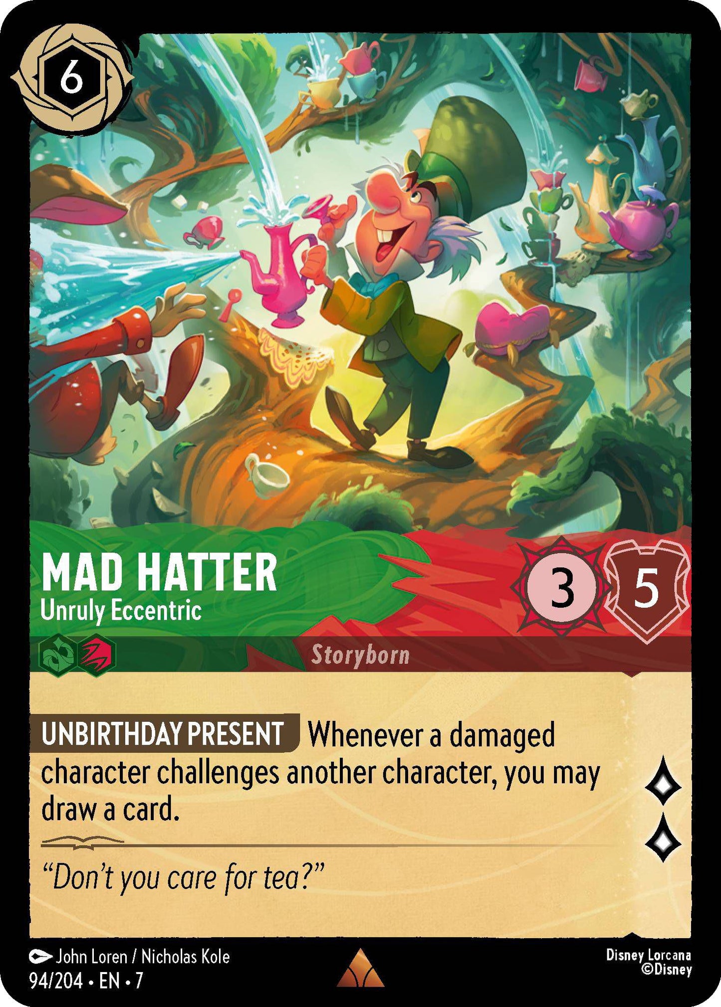 Mad Hatter - Unruly Eccentric - 94/204 [Archazia's Island] [Non-Foil]