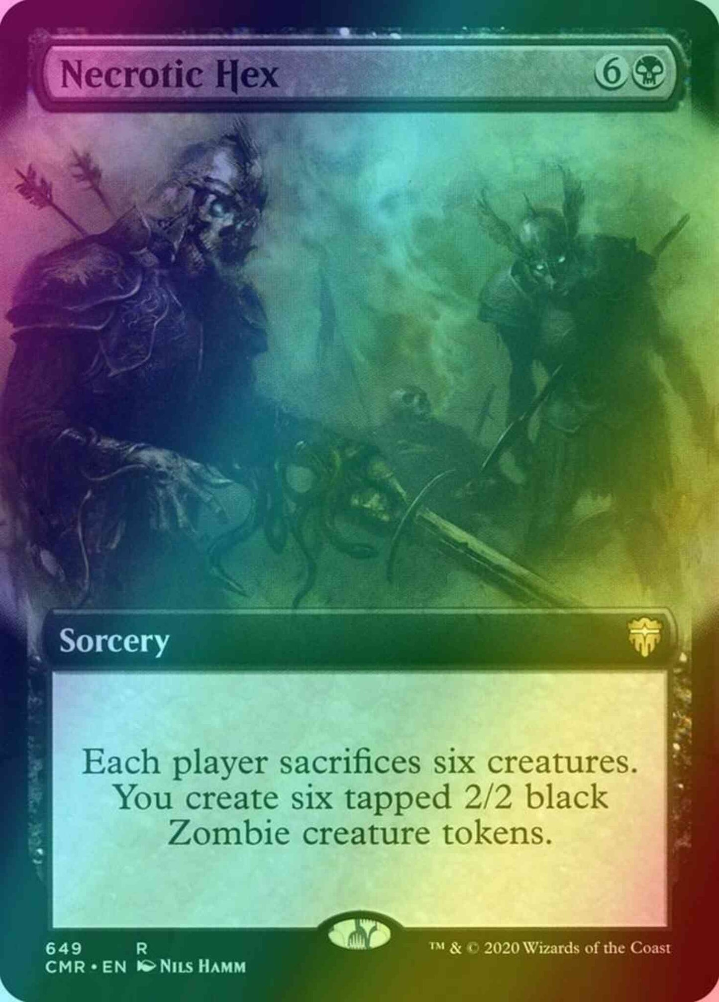 Necrotic Hex [649] [Extended Art] [Commander Legends] [Foil]