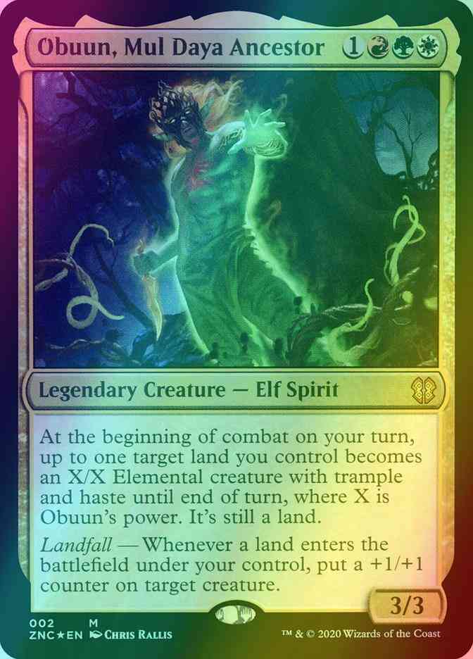 Obuun, Mul Daya Ancestor [2] [Zendikar Rising Commander] [Foil]