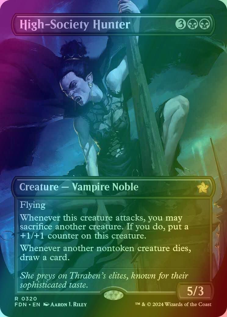 High-Society Hunter [320] [Borderless] [Foundations] [Foil]