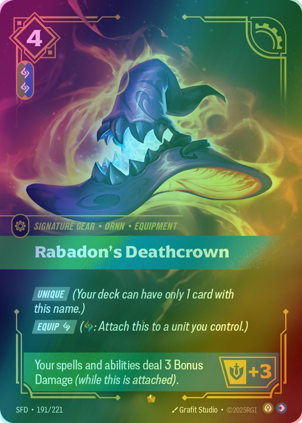 Rabadon's Deathcrown - 191/221 [Spiritforged] [Foil]