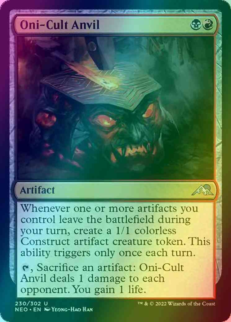 Oni-Cult Anvil [230] [Kamigawa: Neon Dynasty] [Foil]