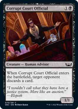 Corrupt Court Official [70] [Streets of New Capenna] [Non-Foil]