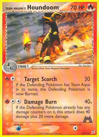 Team Magma's Houndoom - 34/95 - Uncommon [ex4-34] [Non-Holo]