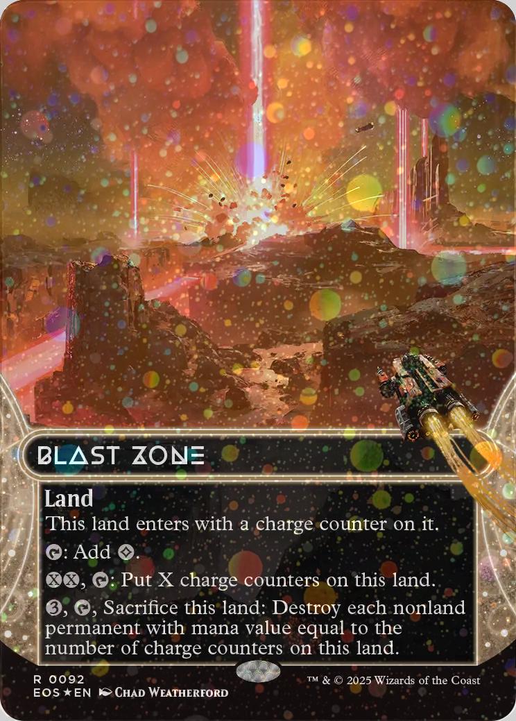 Blast Zone [92] [Borderless] [Edge of Eternities: Stellar Sights] [Galaxy Foil]