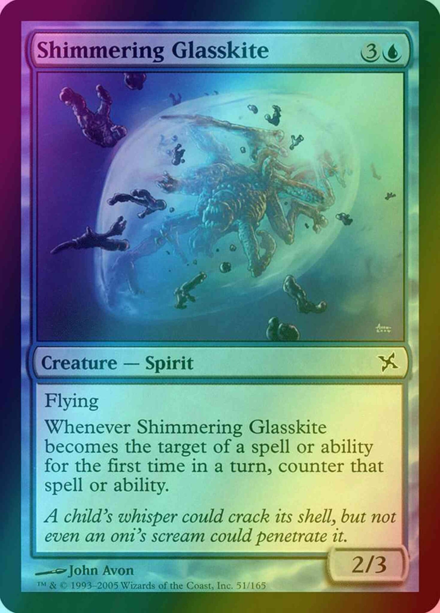 Shimmering Glasskite [51] [Betrayers of Kamigawa] [Foil]