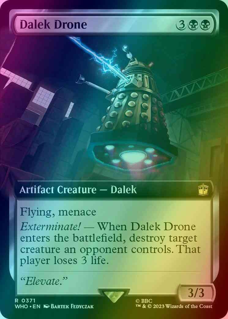 Dalek Drone [371] [Extended Art] [Universes Beyond: Doctor Who] [Foil]