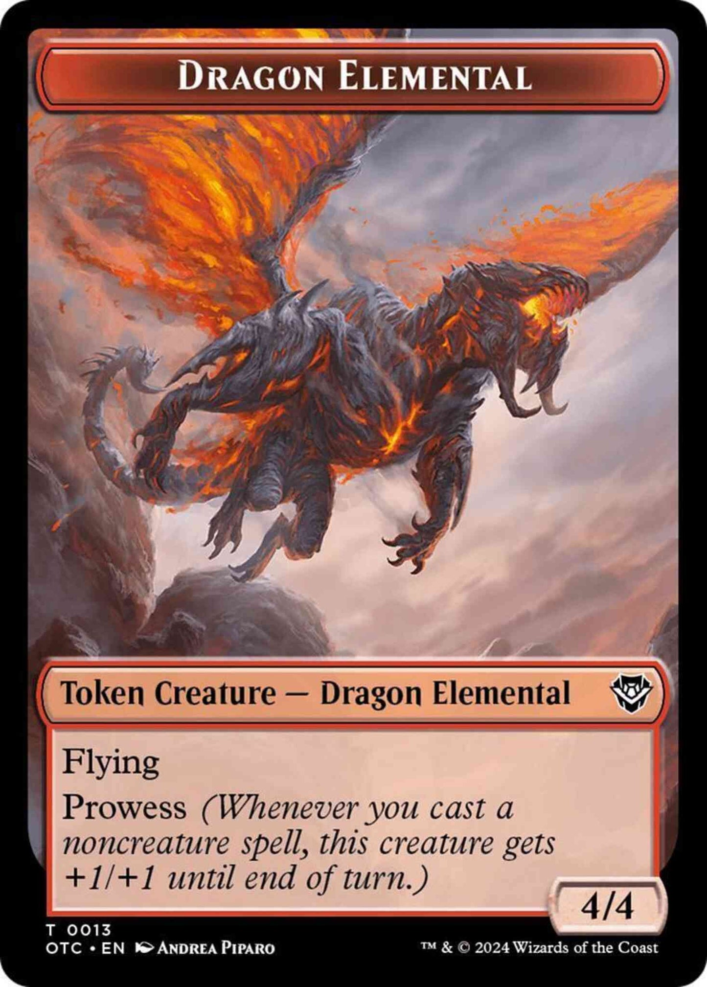 Dragon Elemental Token (13) // Treasure Token (18) [Outlaws of Thunder Junction: Commander: Tokens] [Non-Foil]