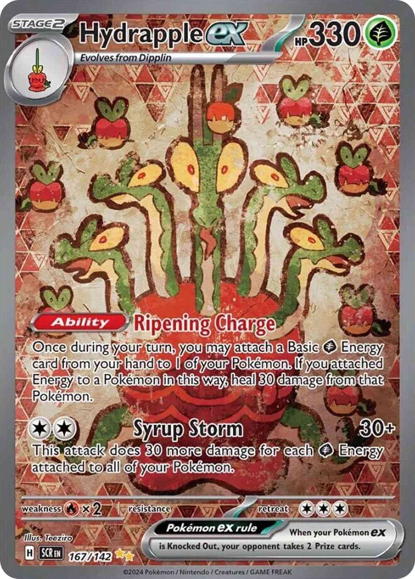 Hydrapple ex - 167/142 - Special Illustration Rare [sv07-167] [Ultra]