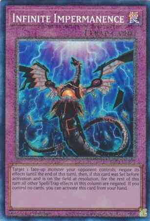 Infinite Impermanence - RA01-EN075 - Prismatic Collector's Rare - 1st Edition