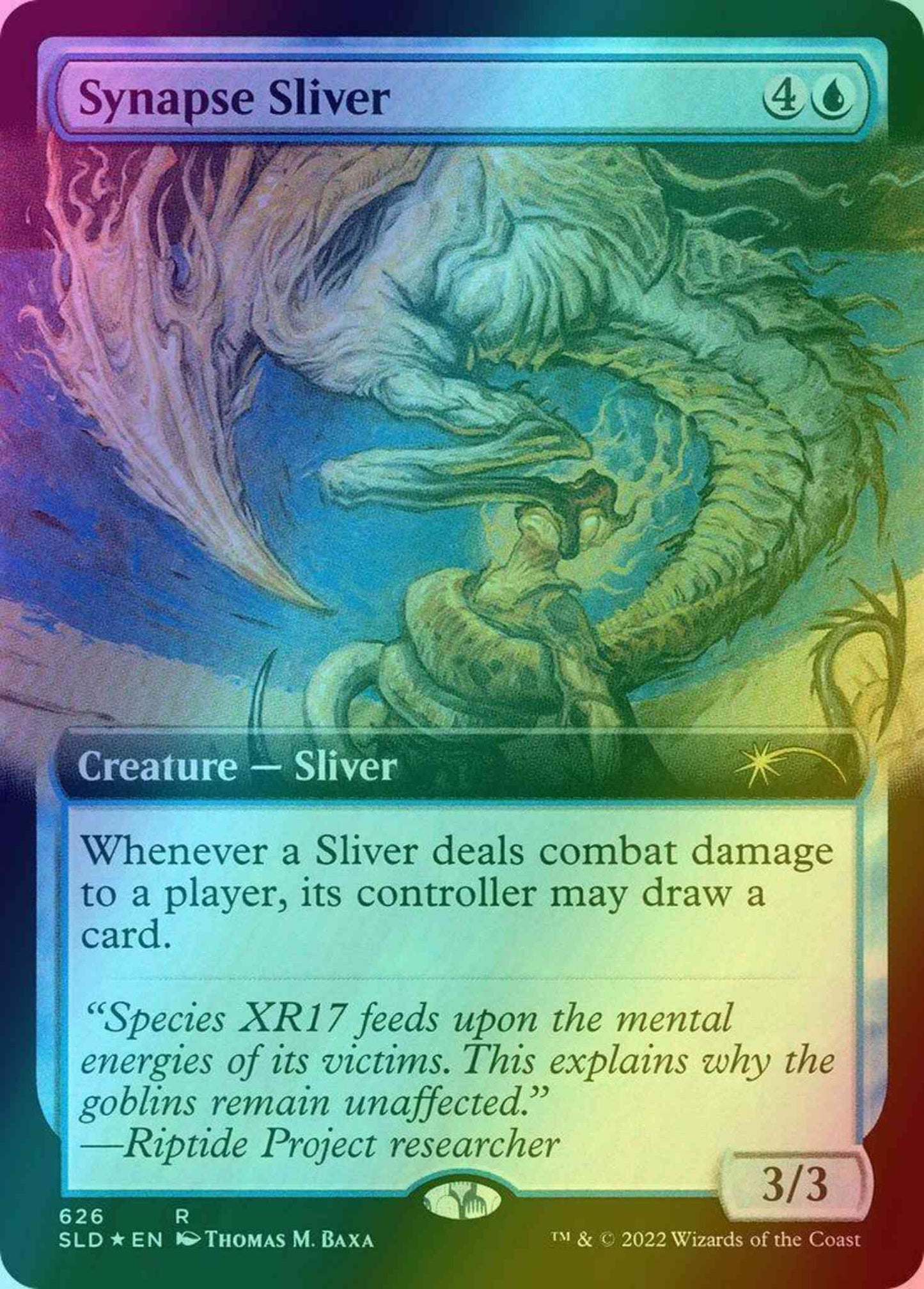 Synapse Sliver [0626] [Extended Art] [Thomas M. Baxa] [Secret Lair Drop] [Foil]