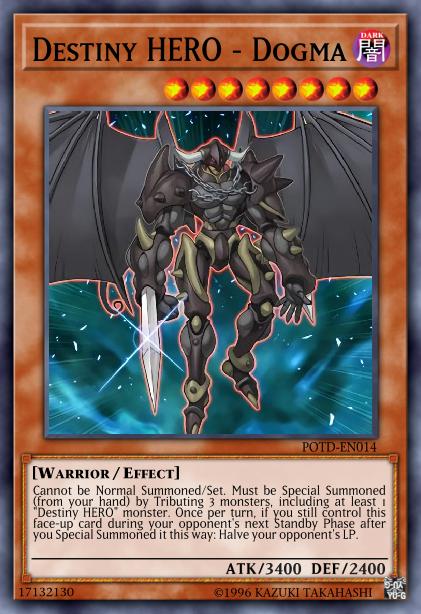 Destiny HERO - Dogma - POTD-EN014 - Super Rare - 1st Edition
