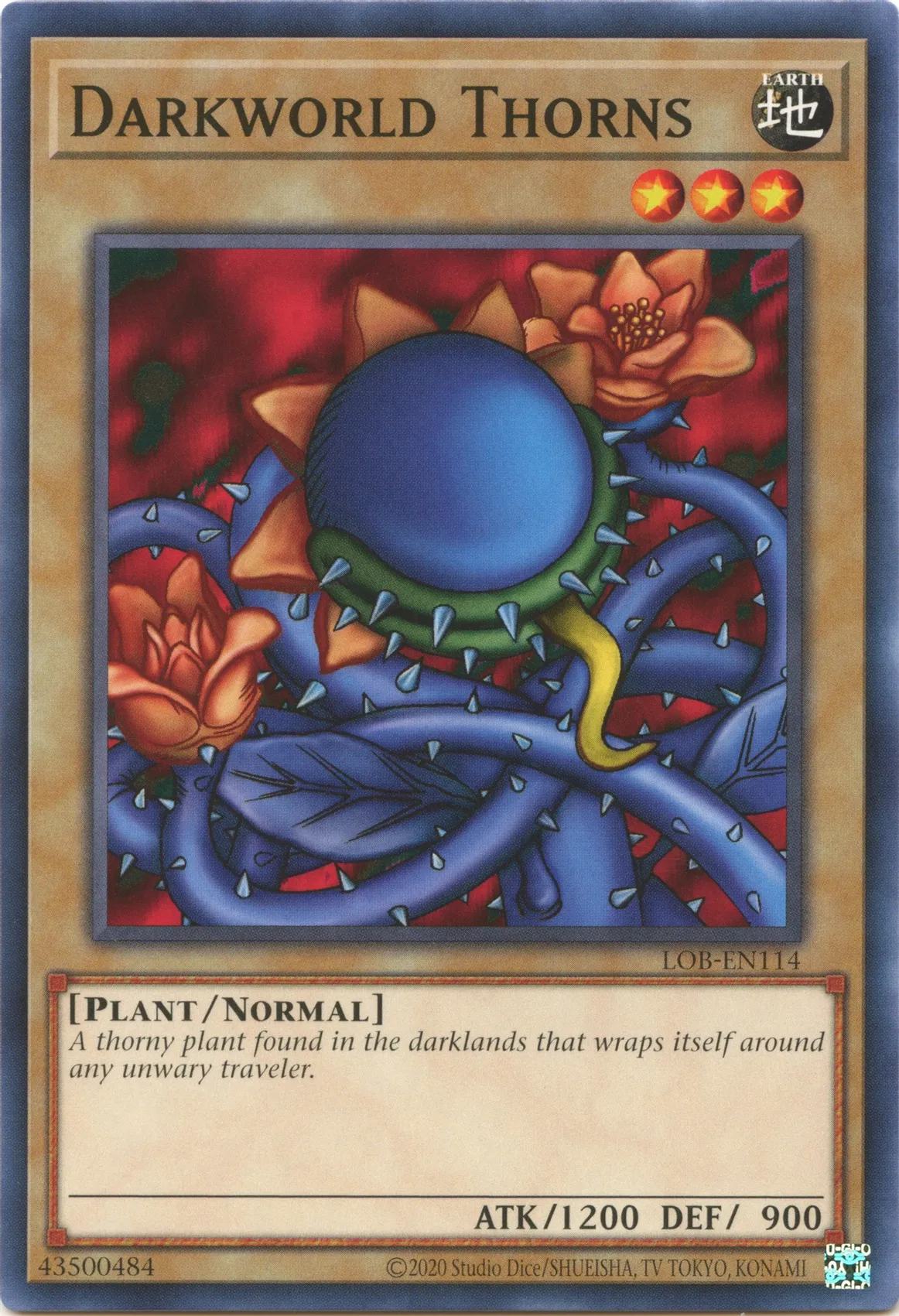 Darkworld Thorns - 25th Anniversary - LOB-EN114 - Common - Unlimited