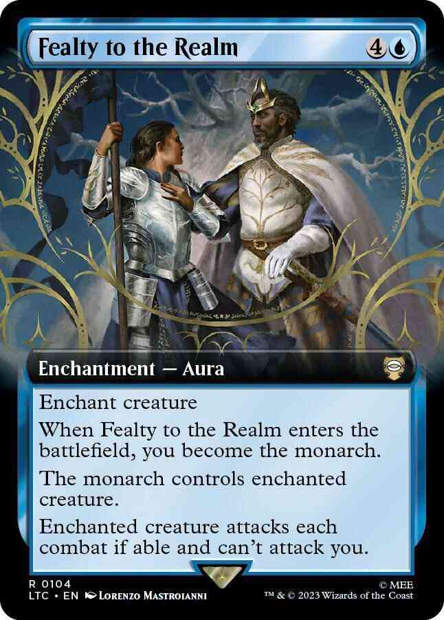 Fealty to the Realm [104] [Extended Art] [The Lord of the Rings: Tales of Middle-earth: Commander] [Non-Foil]