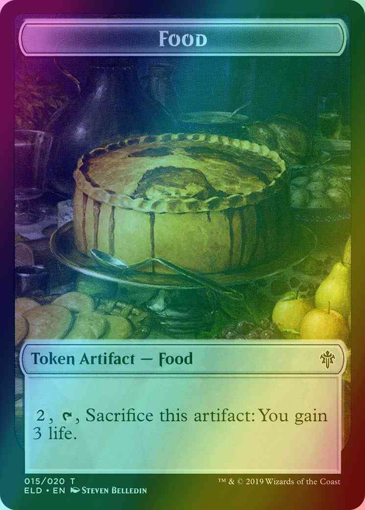 Food Token (15) // Knight Token (03) [Throne of Eldraine Tokens] [Foil]