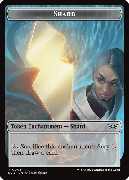 Manifest Token (18) // Shard Token (02) [Duskmourn: House of Horror: Tokens] [Non-Foil]