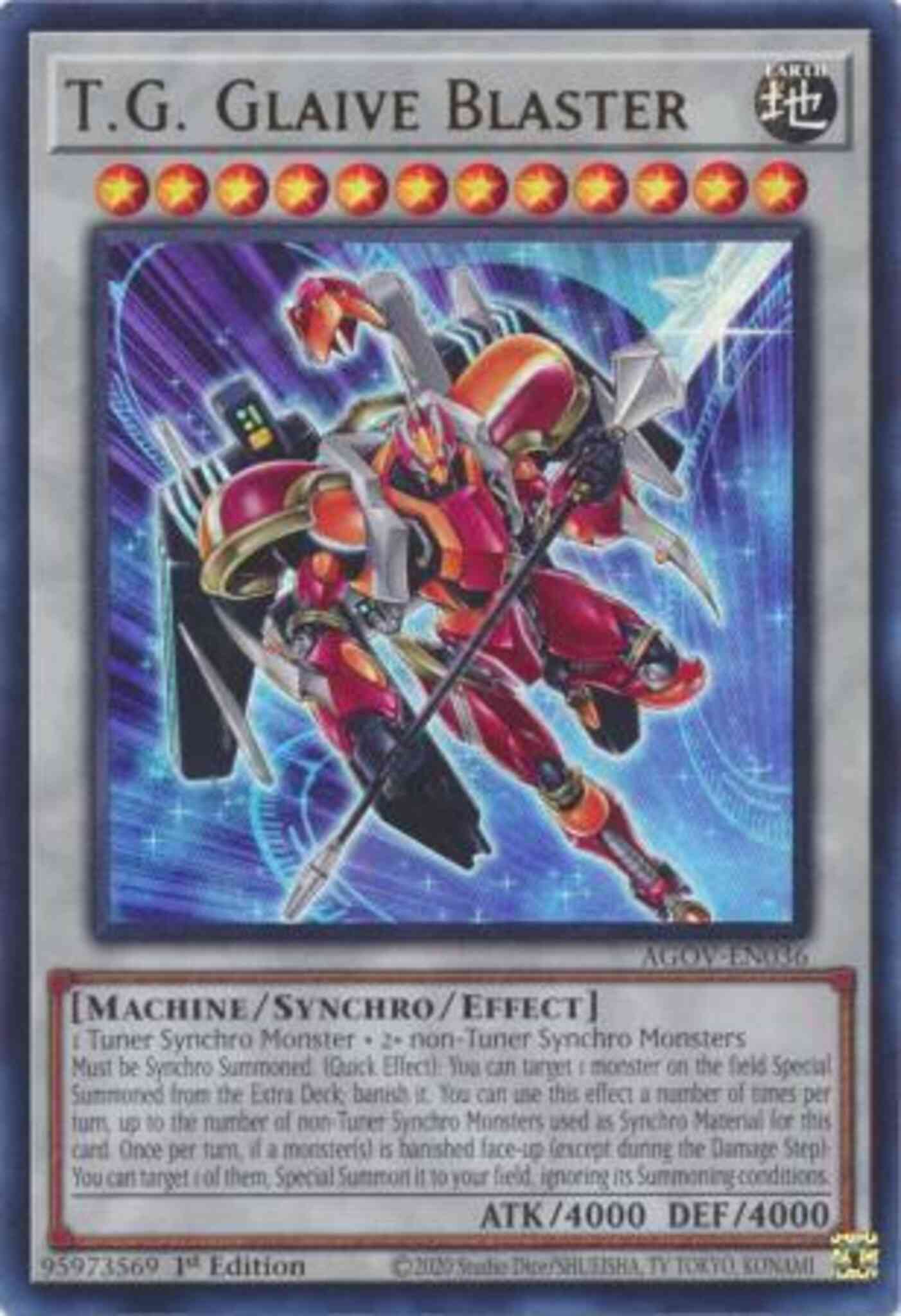 T.G. Glaive Blaster - AGOV-EN036 - Ultra Rare - 1st Edition