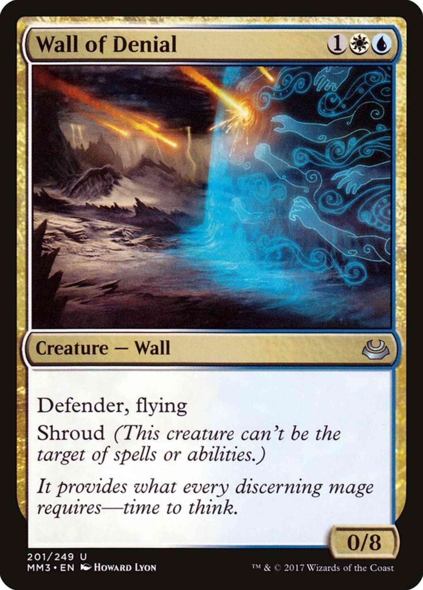 Wall of Denial [Modern Masters 2017] [Non-Foil]