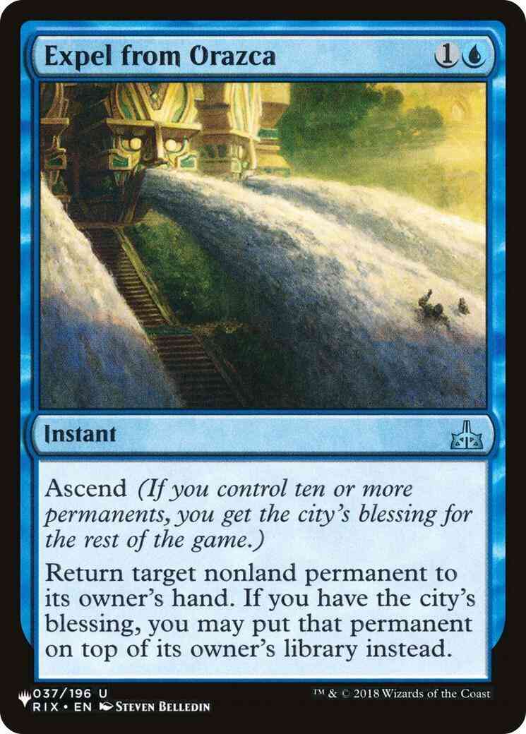 Expel from Orazca [RIX-37] [The List] [Non-Foil]