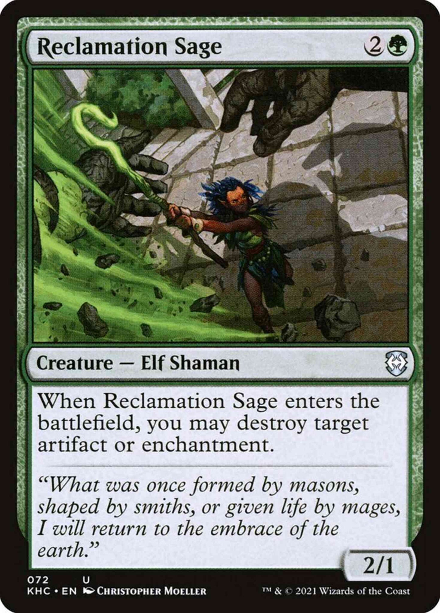 Reclamation Sage [72] [Kaldheim Commander] [Non-Foil]