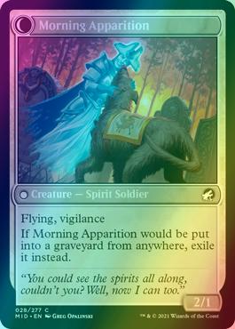 Mourning Patrol // Morning Apparition [28] [Innistrad: Midnight Hunt] [Foil]