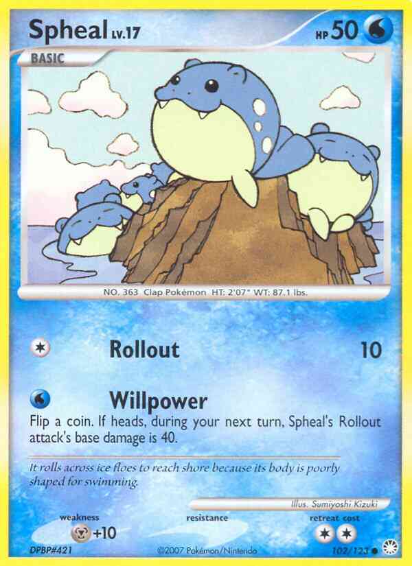Spheal - 102/123 - Common [dp2-102] [Reverse Holo]