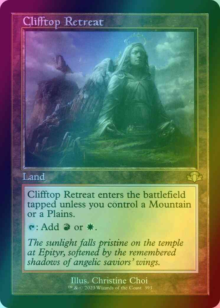 Clifftop Retreat [393] [Retro Frame] [Dominaria Remastered] [Foil]