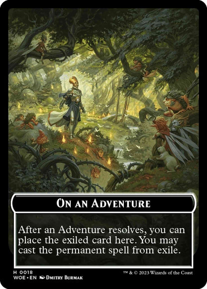On an Adventure Token (18) // Wicked Token // Cursed Token (17) [Wilds of Eldraine: Tokens] [Non-Foil]