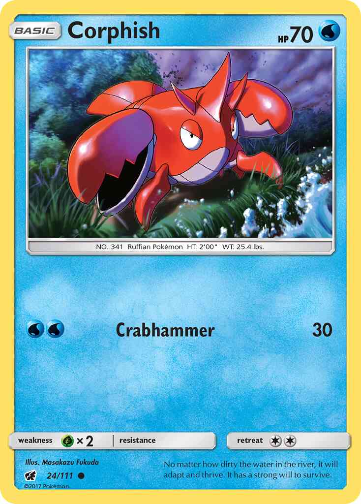 Corphish - 24/111 - Common [sm4-24] [Non-Holo]