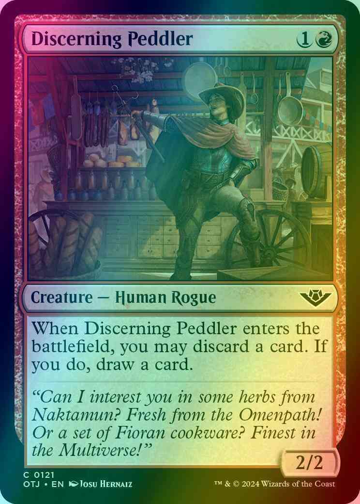 Discerning Peddler [121] [Outlaws of Thunder Junction] [Foil]