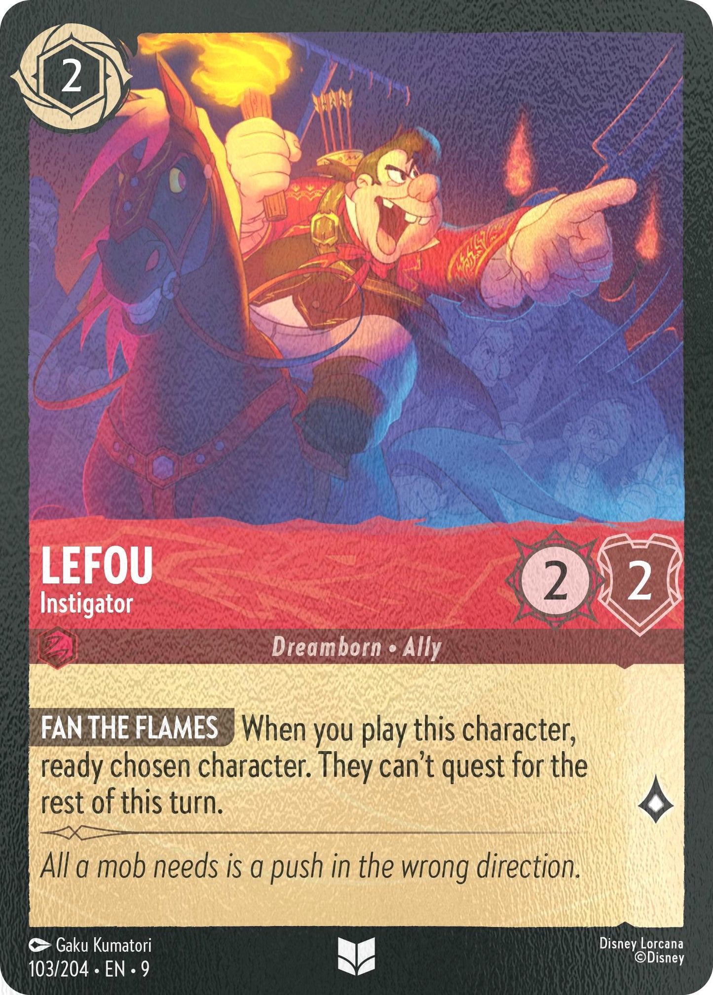 LeFou - Instigator - 103/204 [Fabled] [Cold Foil]